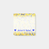 Naam; Gloed- en grijszijdenpatroon Post-it® Notes (Voorkant)