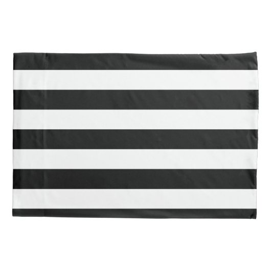 Naam Gold Heart Black White Stripes Pattern Kussensloop (Achterkant-Links)