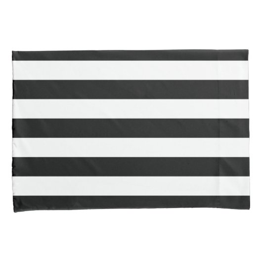 Naam Gold Heart Black White Stripes Pattern Kussensloop (Voorkant-Rechts)