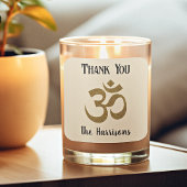 Naam. Gold OM Symbool 3-in Dank U Sticker