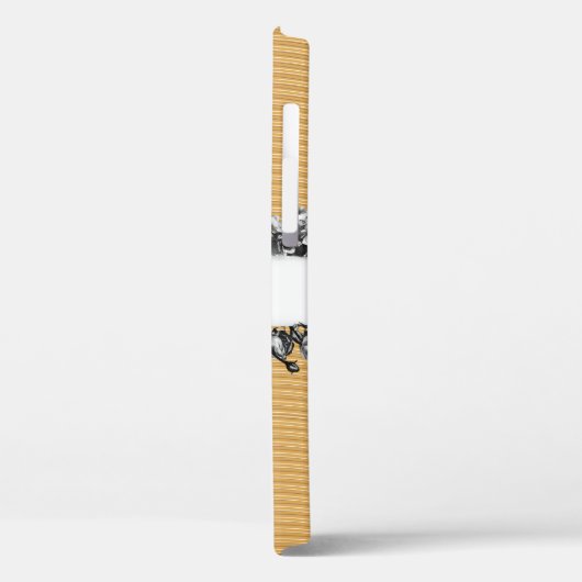  naam Gold Rozen Chic Monogram Luxe Case-Mate iPhone Case (Achterkant / Links)