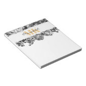  naam Gold Rozen Chic Monogram Luxe Notitieblok (Schuin)