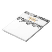  naam Gold Rozen Chic Monogram Luxe Notitieblok (Linkerzijde)