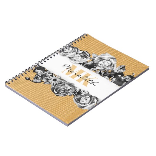  naam Gold Rozen Chic Monogram Luxe Notitieboek (Linkerzijde)
