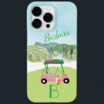 Naam Golf Scene Monogram Case-Mate iPhone 14 Pro Max Hoesje<br><div class="desc">Een tikje golf humor voor de dame - vriend in je leven, die plezier zal hebben met deze — een golfkar voor de golfgeliefde die graag speelt met stijl — of gewoon houdt van spelen — gepersonaliseerd met voornaam en monogram — Golf Gal stijlvol en uniek. Of, pak er eentje...</div>