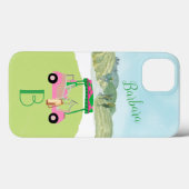 Naam Golf Scene Monogram Case-Mate iPhone Case (Achterkant (horizontaal))