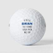 Naam golfbal golfballen (Voorkant)