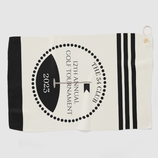 Naam golftoernooi Club Golfhanddoek (Horizontaal)