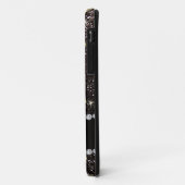 Naam gouddiamantzwarte glitter Case-Mate iPhone case (Achterkant/links)