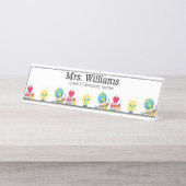 Naam, Grade Level, Leraar Waardering, Aangepast Bureau Naambordje (Voorkant)