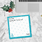 Naam, Grappig Beste Santa Blue Polka Dots Post-it® Notes