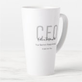 Naam Gray Black CEO Latte Mok (Rechterhoek)