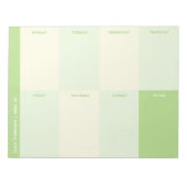 Naam Green School Weekly Planner Notitieblok (Voorkant)