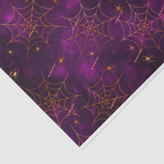 Naam, Griezelig Spinnenweb Bokeh Patroon Tissuepapier (Detail)
