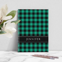 Naam Groen & Zwart Geruit Gingham Patroon
