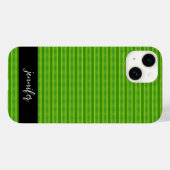  naam Groene bladpatroon Case-Mate iPhone Case (Achterkant (horizontaal))