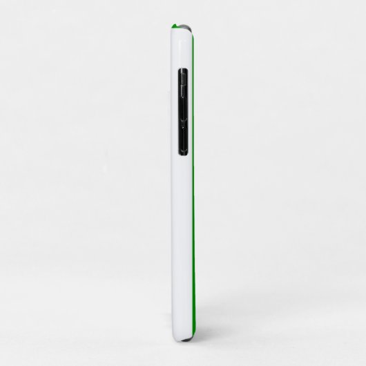 Naam groene en witte streep sport Case-Mate iPhone case (Achterkant/links)