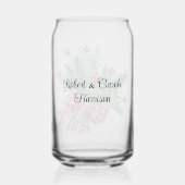 Naam, Groene rode bessen Kerstboeket 16oz Blikvorm Glas (Achterkant)