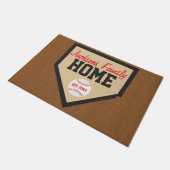 Naam groot Bord Baseball-serie en jaar Deurmat (Schuin)