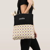 Naam Halloween Candy Corn Chocolate Vanilla Tote Bag (Dichtbij)