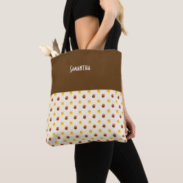 Naam Halloween Candy Corn Chocolate Vanilla Tote Bag