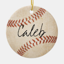 naam Handtekening Baseball Ornament