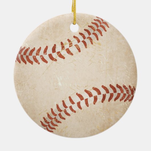  naam Handtekening Baseball Ornament (Achterkant)