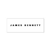 Naam Handtekening Bold Business Self Ink Stamp Rubberstempel (Afrduk)