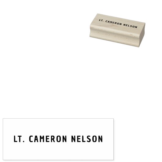 Naam Handtekening voor het ondertekenen van Rubber Rubberstempel (Gestempeld)