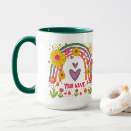 Naam Happy Rainbow Leuke Inspirivity Coffee Mok