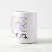 naam, harige clown Mok (Voorkant links)