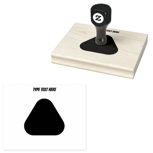 Naam hier en uw tekst hier Jet Black inktkussen Rubberstempel