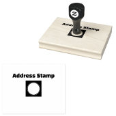 Naam hier en uw tekst hier Jet Black inktkussen Rubberstempel