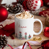 Naam Ho Ho Ho Rood Bow Kerstboom Gift Mok