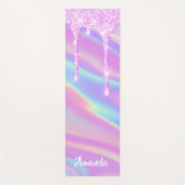 Naam Holographic Pink Drives Unicorn Pastels Yogamat (Voorkant)