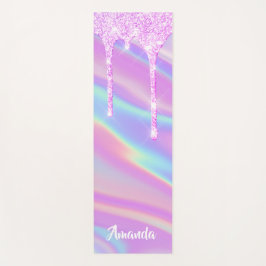 Naam Holographic Pink Drives Unicorn Pastels Yogamat