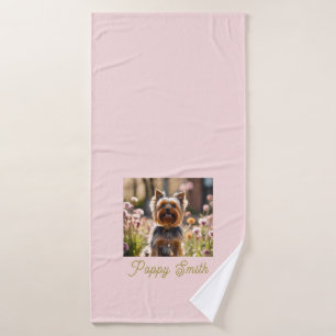 Naam hond Foto Blush Pet Badhanddoek