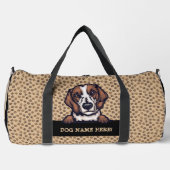 Naam hond, Jouw naam, Beagle + Paws Plunjezak (Voorkant)