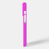 Naam Hot Pink | Moderne Initiaal Monogram Neon Case-Mate iPhone Case (Achterkant / Links)