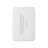 Naam hotel of accommodatie badmat (Voorkant Verticaal)