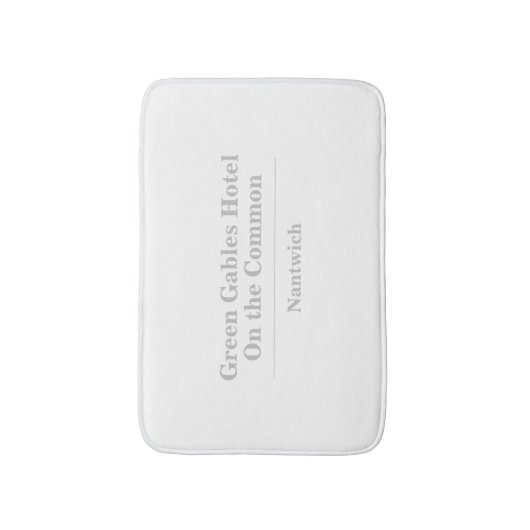 Naam hotel of accommodatie badmat (Voorkant Verticaal)