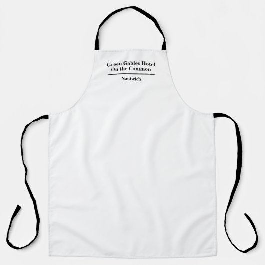 Naam hotel of restaurant schort (Voorkant)