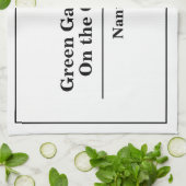 Naam hotel of restaurant theedoek (Gevouwen)