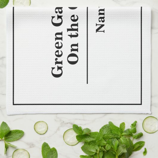 Naam hotel of restaurant theedoek (Gevouwen)