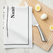 Naam hotel of restaurant theedoek (Quarter Fold)