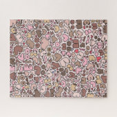 Naam humor neutraal borstpatroon legpuzzel (Horizontaal)