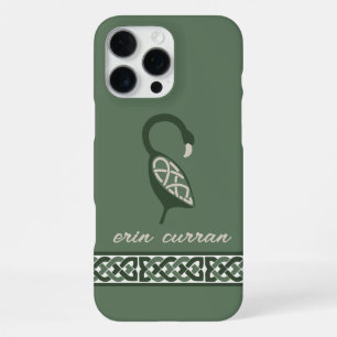Naam Ierse Knoop Rand Versierde Vogel iPhone 16 Pro Max Hoesje
