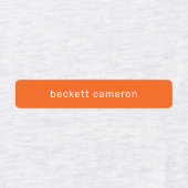 Naam IJzer op heldere waslabels Labels (Design 1)