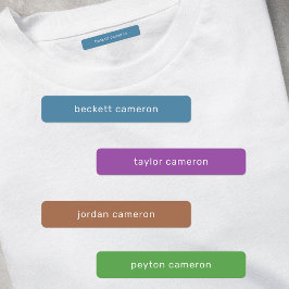 Naam IJzer op waslabels voor koelen Labels