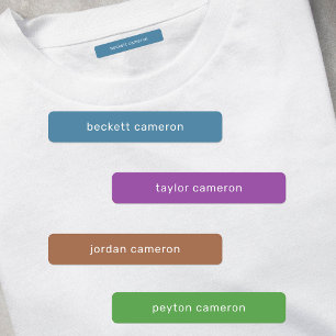 Naam IJzer op waslabels voor koelen Labels